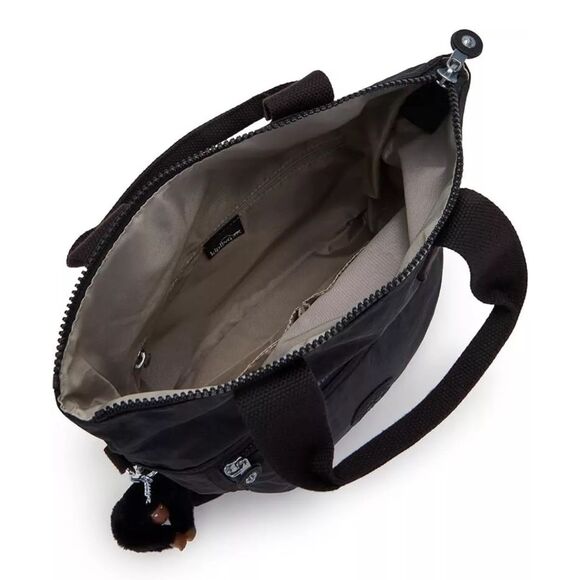 Kipling Eleva Large Convertible Crossbody Tote Bag Purse Tonal Black Monkey NWT - Picture 4 of 7